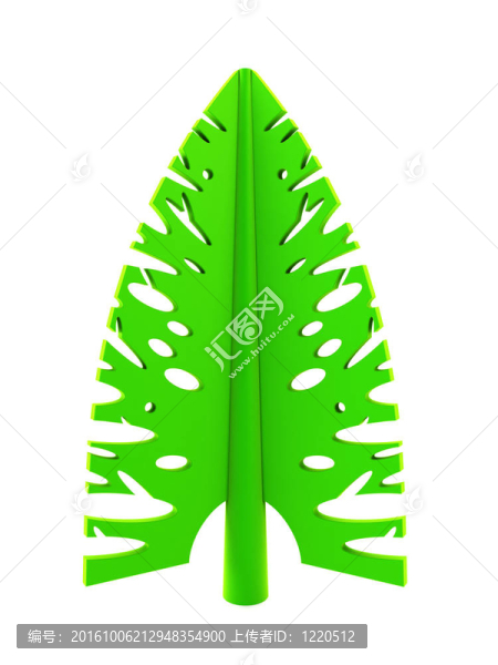 三維符號(hào)新年樹