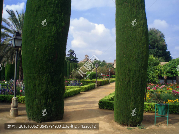 在阿爾罕布拉的公園