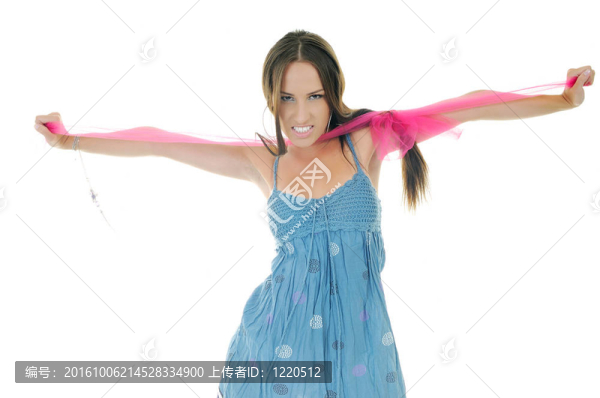 女性時尚隔離的一個