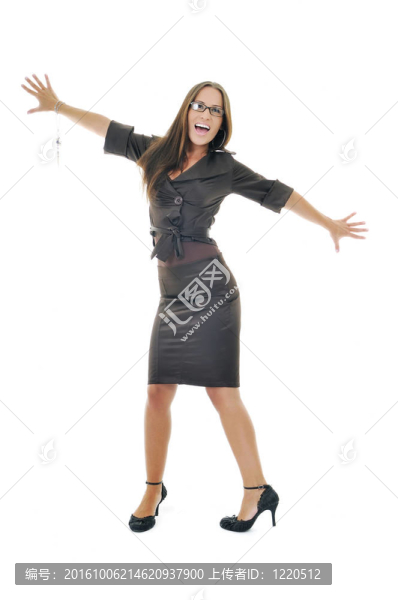商業(yè)女人隔離一個(gè)