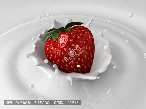 草莓牛奶飛濺