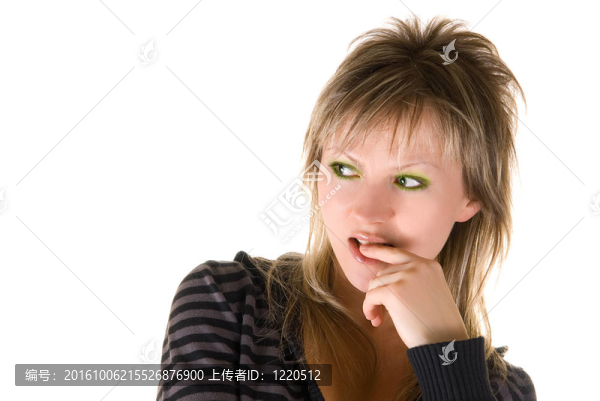 歐洲可愛(ài)的思想女孩