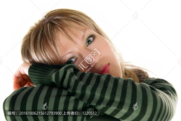 魅力年輕美麗的金發(fā)女人