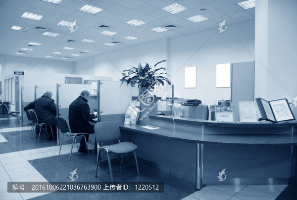 銀行辦公室的藍(lán)色