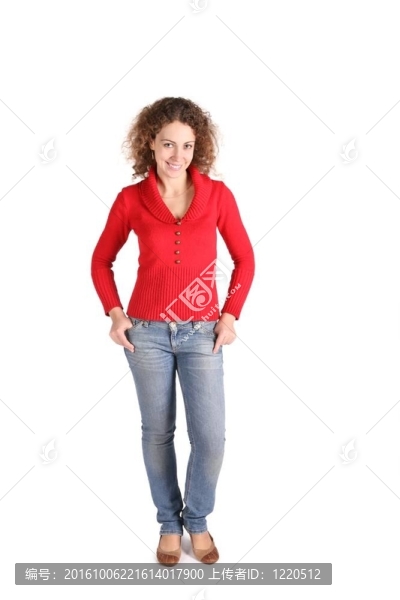 年輕的白人婦女