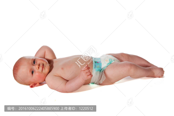 友好的微笑的嬰兒