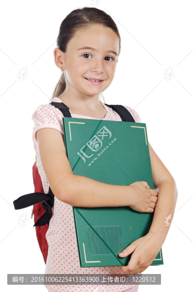 可愛(ài)的女孩學(xué)習(xí)