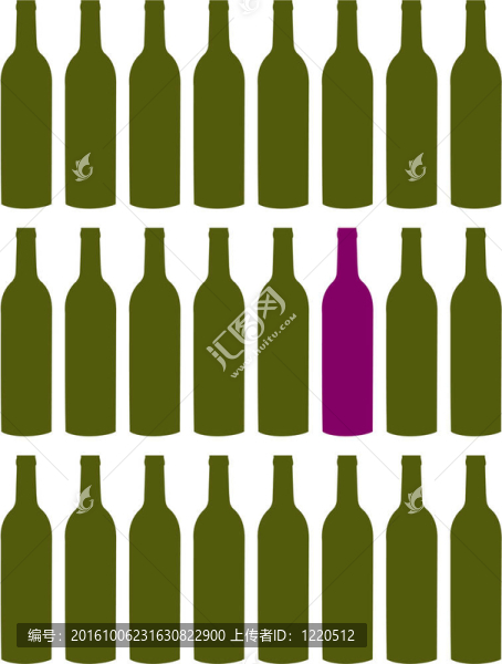 葡萄酒瓶模式