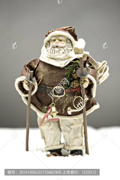Santa,Clause在雪中