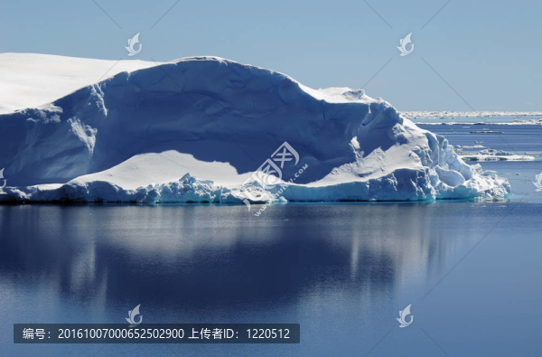 平靜水域中的冰山