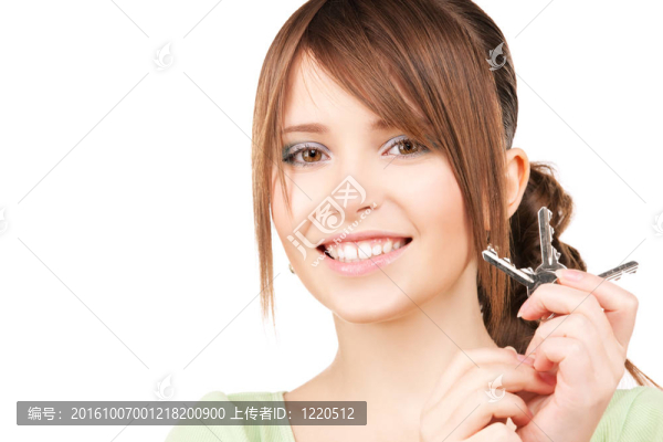 快樂的少女與鑰匙