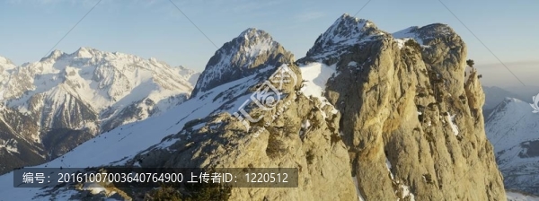 冬天的山景