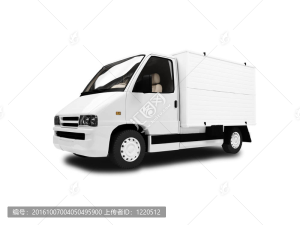 白色背景的貨運(yùn)車(chē)