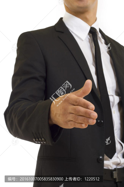 商人握手特寫
