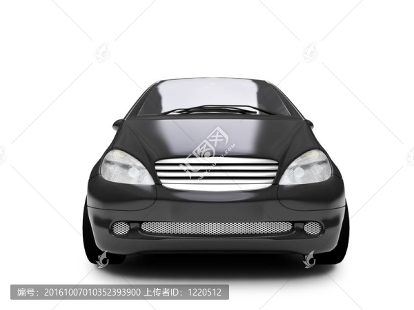 隔離黑車前視圖