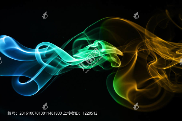 彩色煙霧