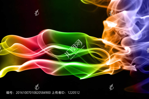 彩色煙霧