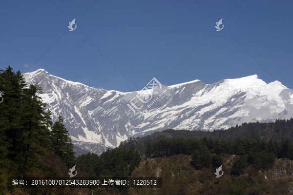 喜馬拉雅的山景