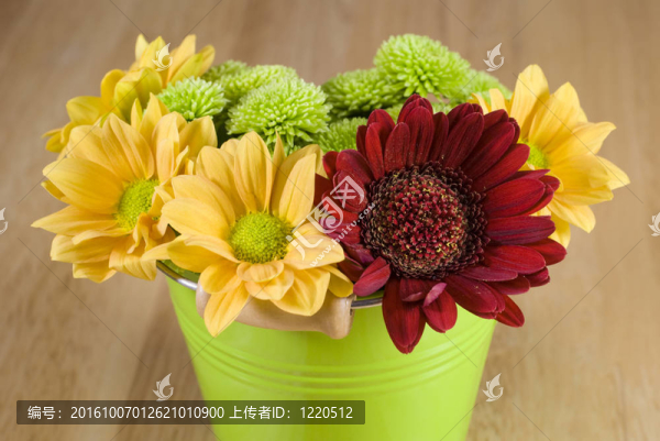 一束五顏六色的花