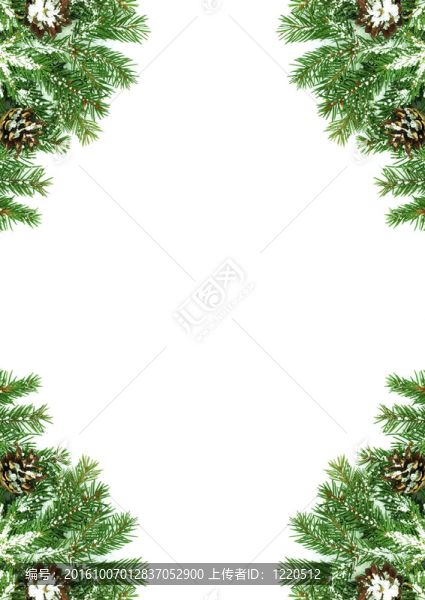 帶雪和圓錐體的圣誕框架