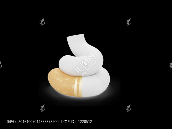 黑色背景香煙