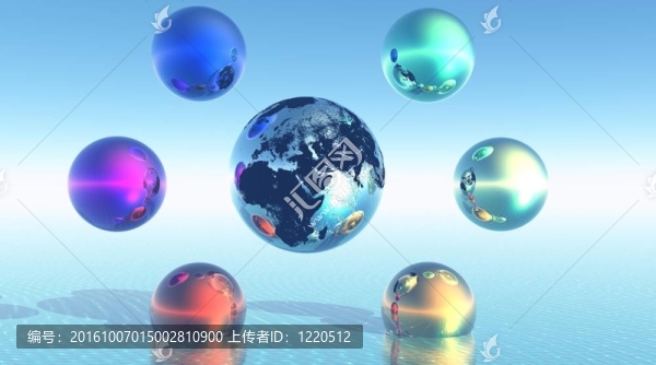 地球周圍的彩虹球