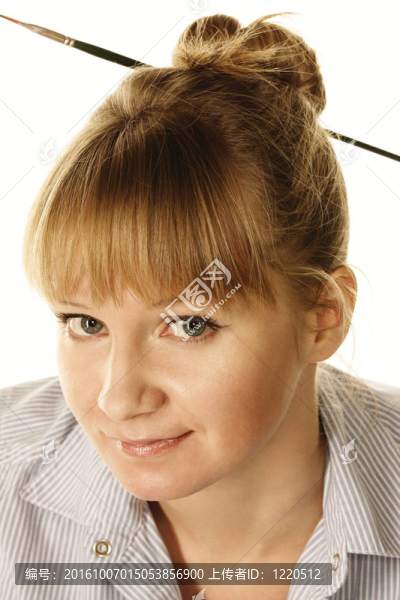 金發(fā)碧眼的特寫