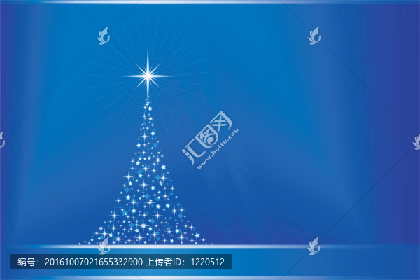 摘要藍(lán)色圣誕樹與復(fù)制空間