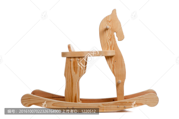 白色的木馬上的木馬