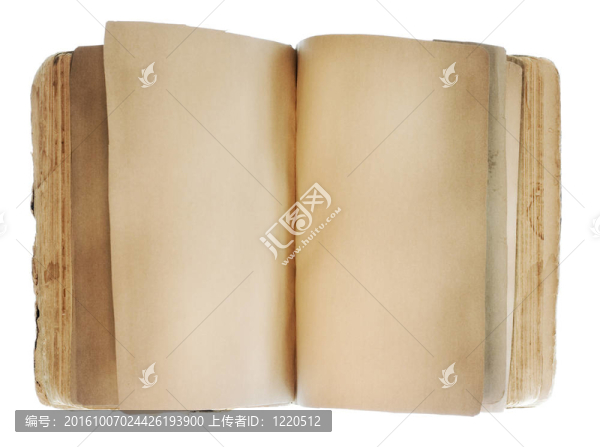 白色背景下的空白圖書。