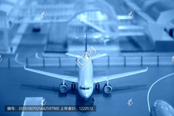 機場飛機的縮影