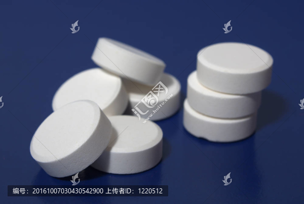 白色的藥片