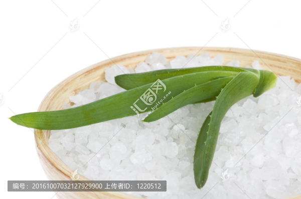 沐浴鹽與aloe,vera