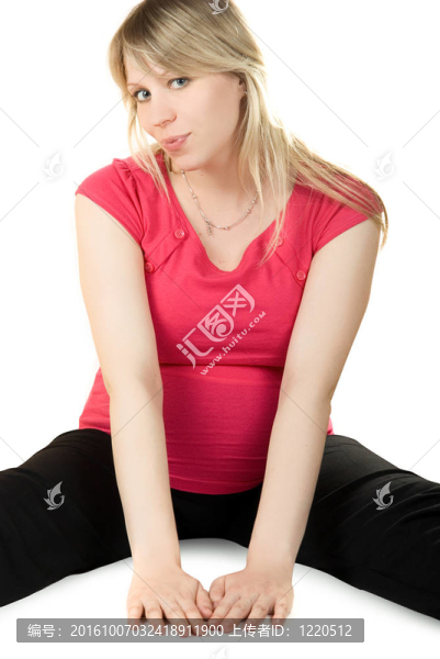 孕婦坐的女人