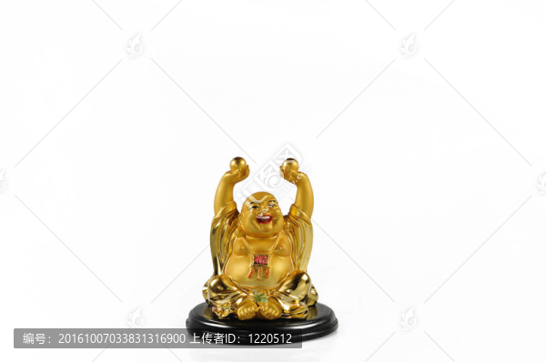 Budda孤立在白色圖