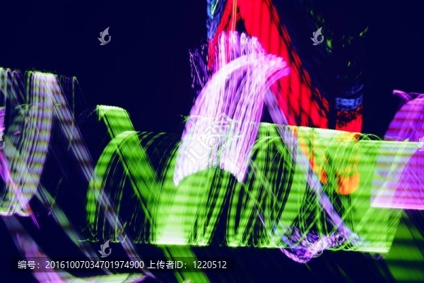 七彩夜燈背景