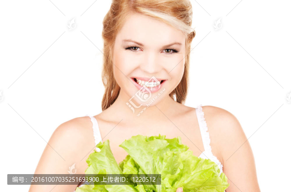 快樂女人生菜