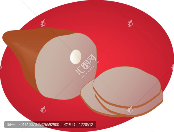 火腿插圖