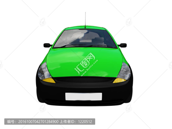 孤立的Smarty汽車前視圖