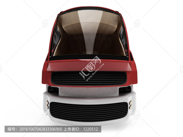 未來(lái)貨物卡車(chē)概念隔離視圖