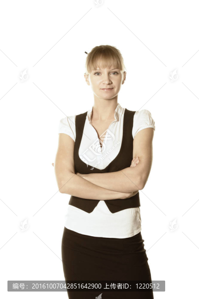 自信的金發(fā)女商人