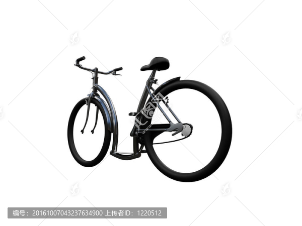 自行車孤立的Moto后視圖02