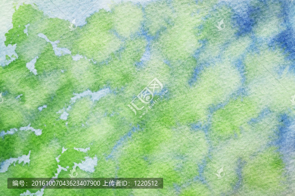 藍(lán)調(diào)與綠色水彩