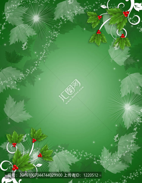 圣誕背景Holly火花