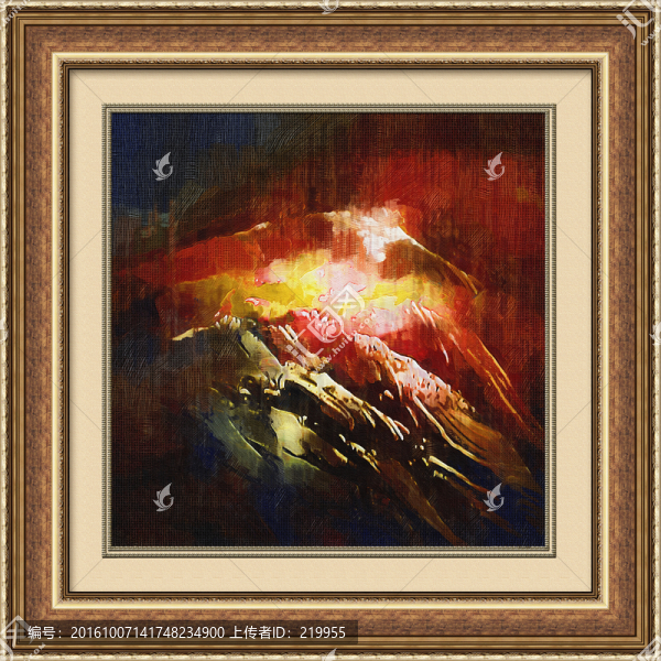抽象畫,油畫