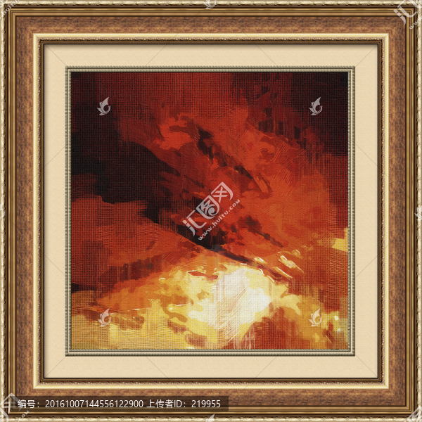 抽象油畫