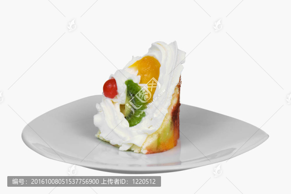 蛋糕上triunghiular板分離