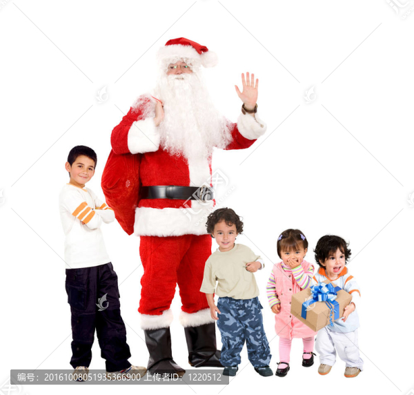 Santa和孩子們