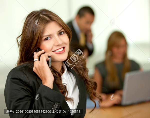 電話上的商業(yè)女人