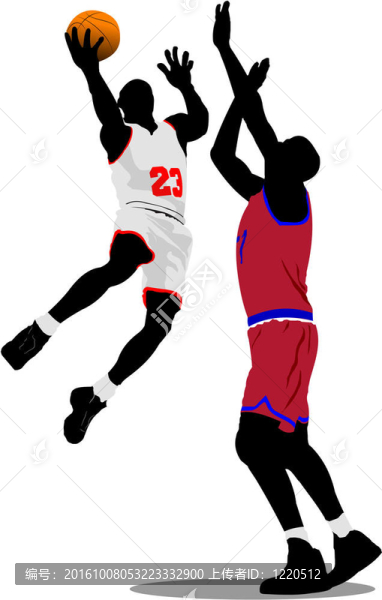 籃球運動員。插畫